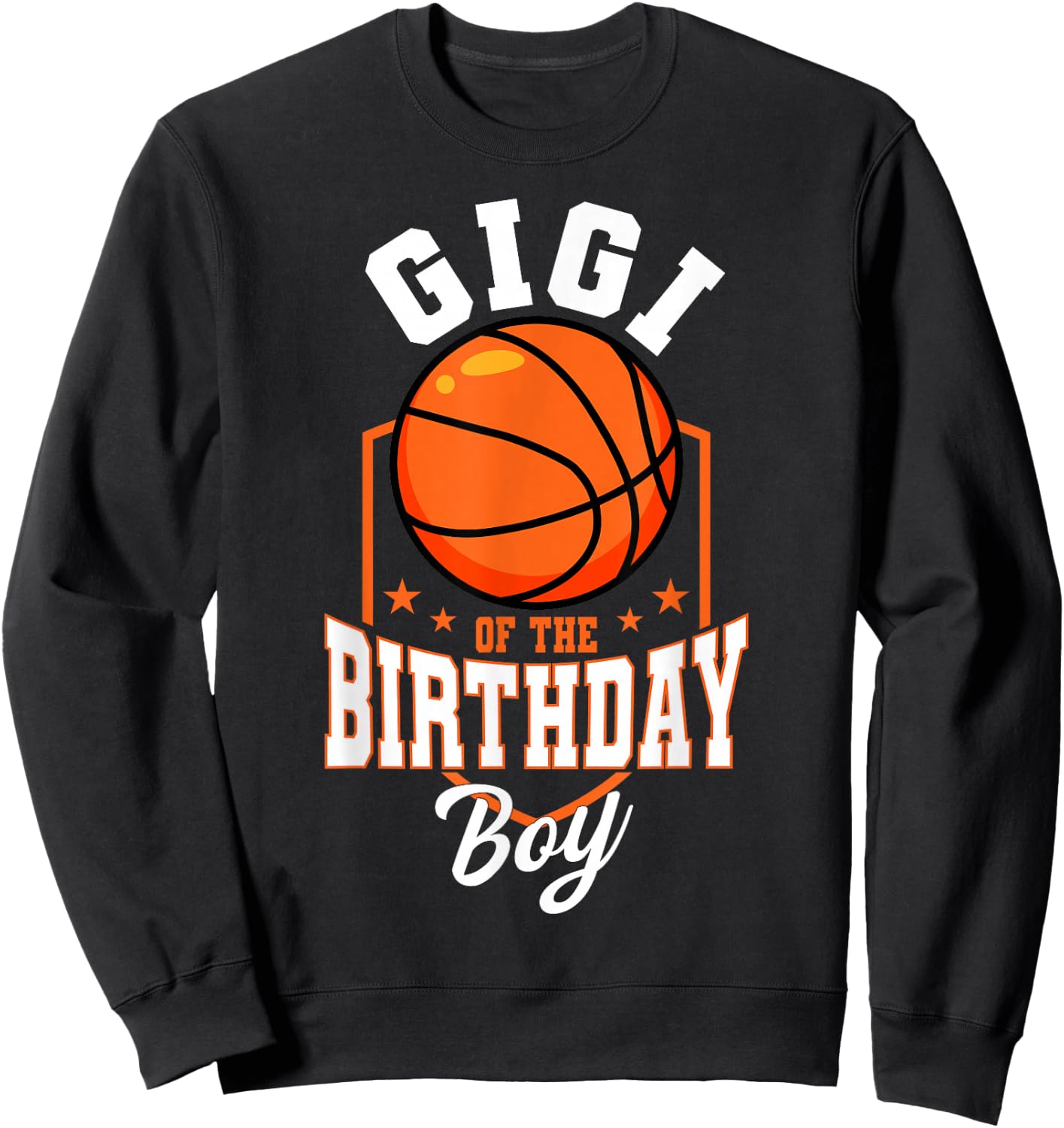Gigi Of The Birthday Boy Basketball Theme Bday Party Sweatshirt - Sweatshirt | Black