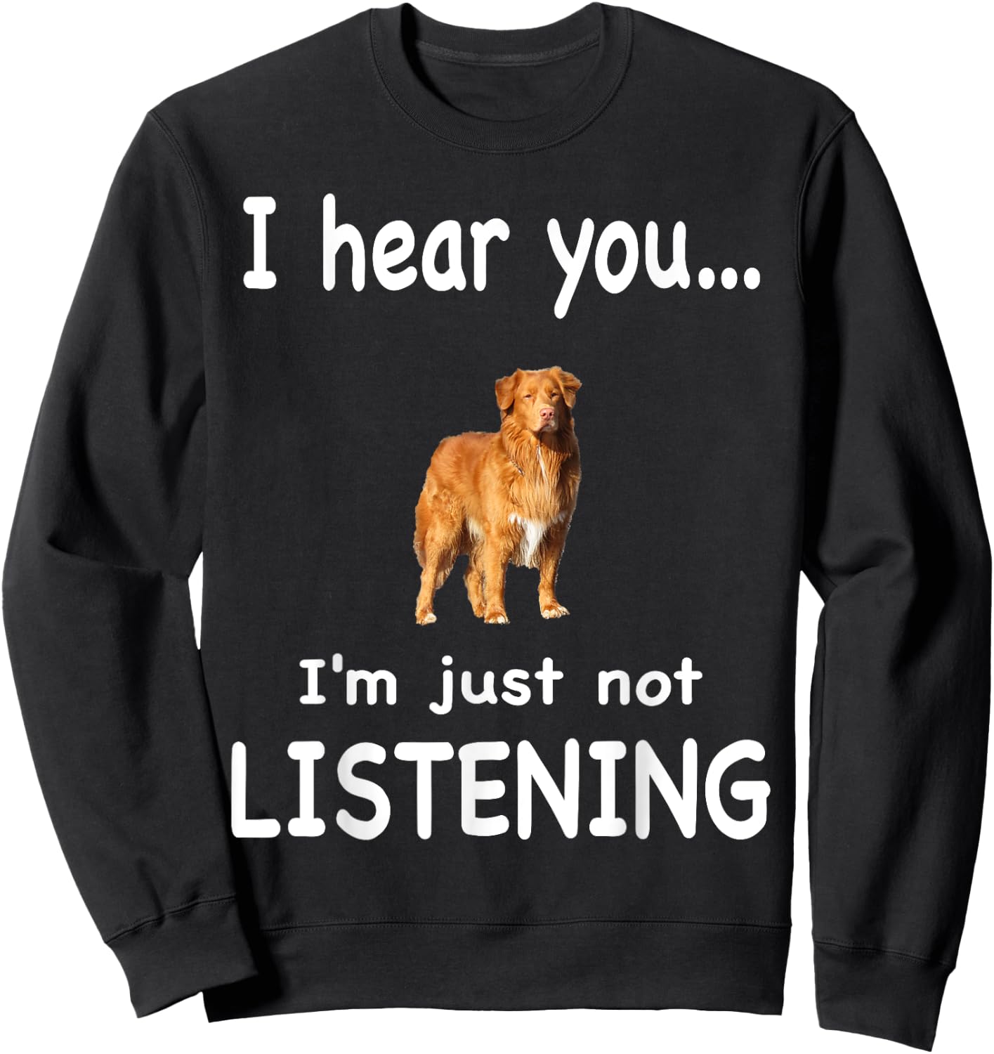 Nova Scotia Duck Tolling Retriever Sweatshirt - Sweatshirt | Black