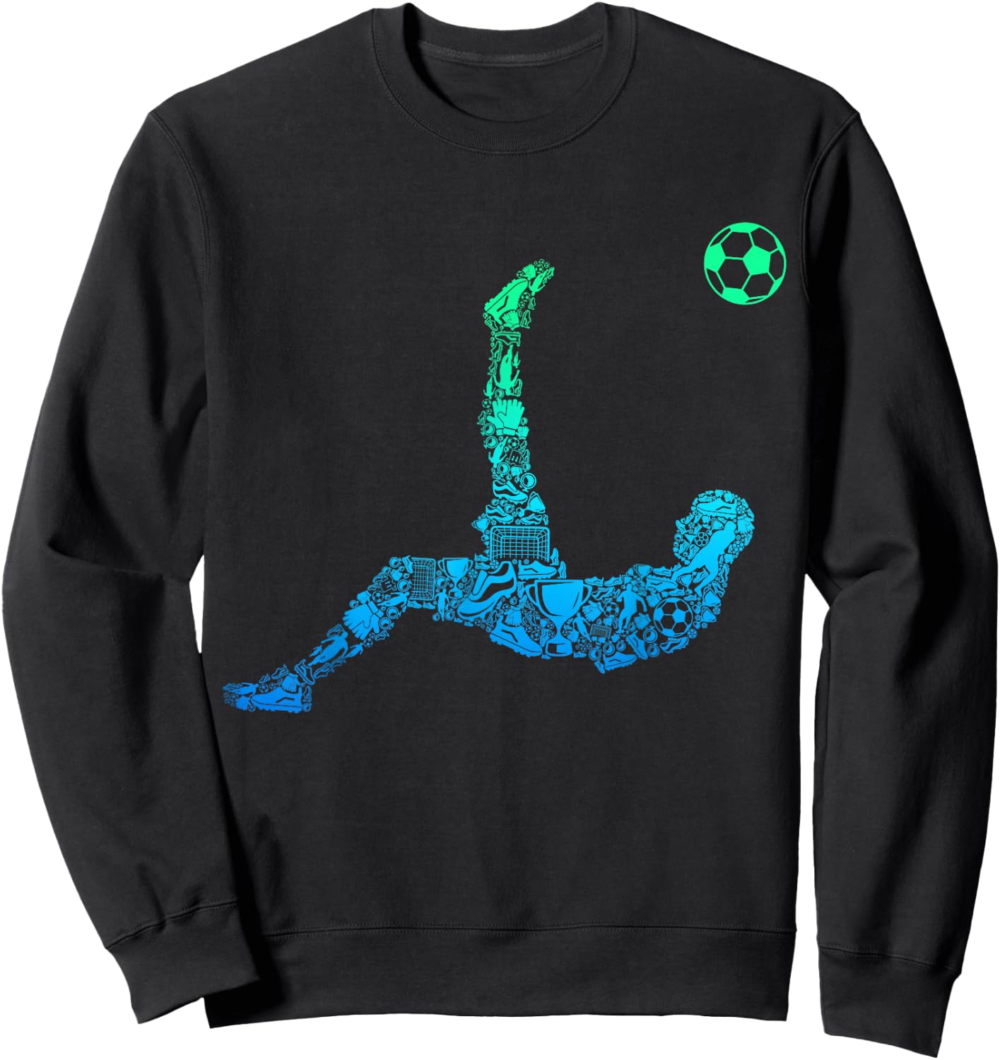 Soccer Players Men Sweatshirt - Sweatshirt | Black