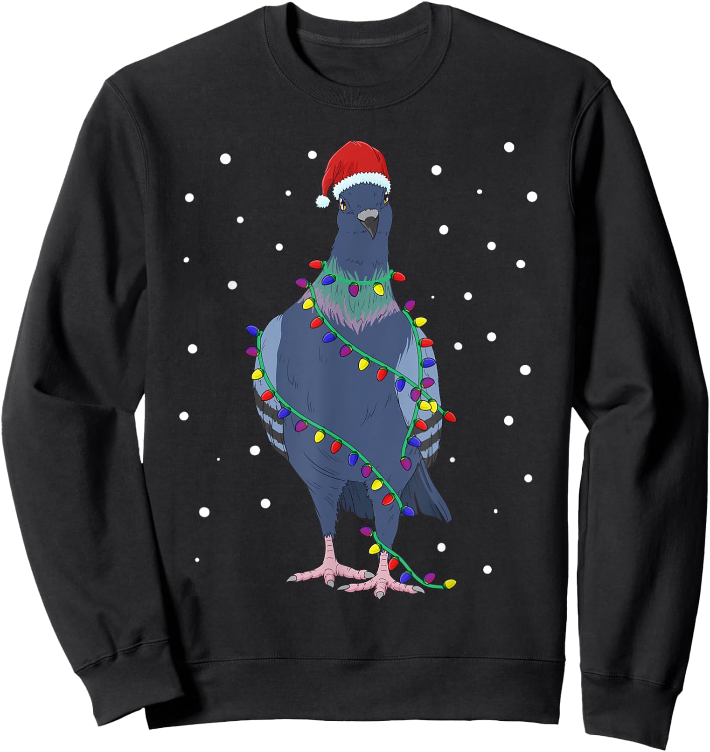 Pigeons Christmas Outfit Pigeon Breeder Christmas Sweatshirt - Sweatshirt | Black