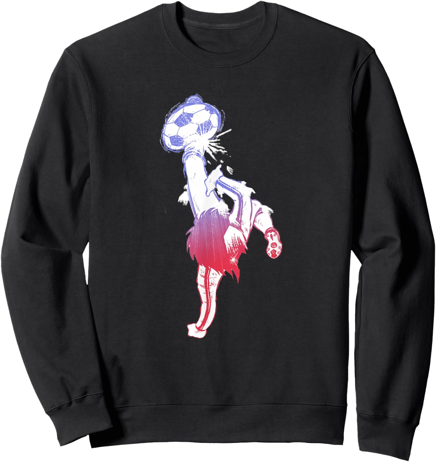 Captain Tsubasa Gradation (Kick) Sweatshirt - Sweatshirt | Black