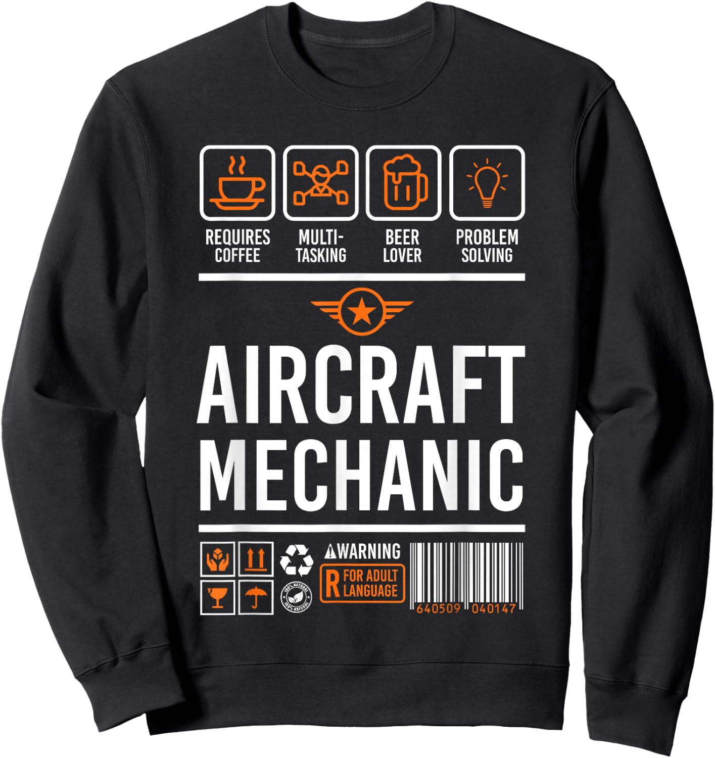 Aircraft Mechanic Shirt | Cute Aircraft Work Wear Gift Sweatshirt - Sweatshirt | Black