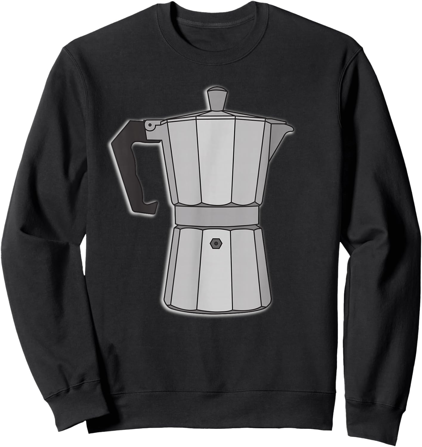 Retro Vintage Old School Espresso Coffee Maker Pot Sweatshirt - Sweatshirt | Black