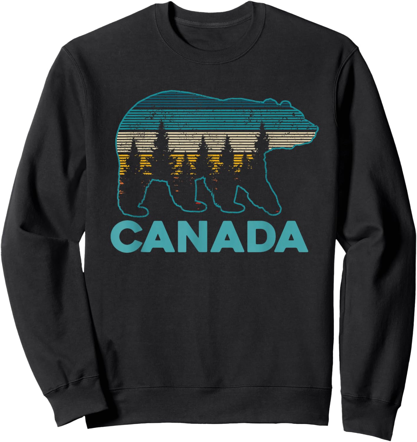 Canada Grizzly Bear Souvenir Sweatshirt - Sweatshirt | Black