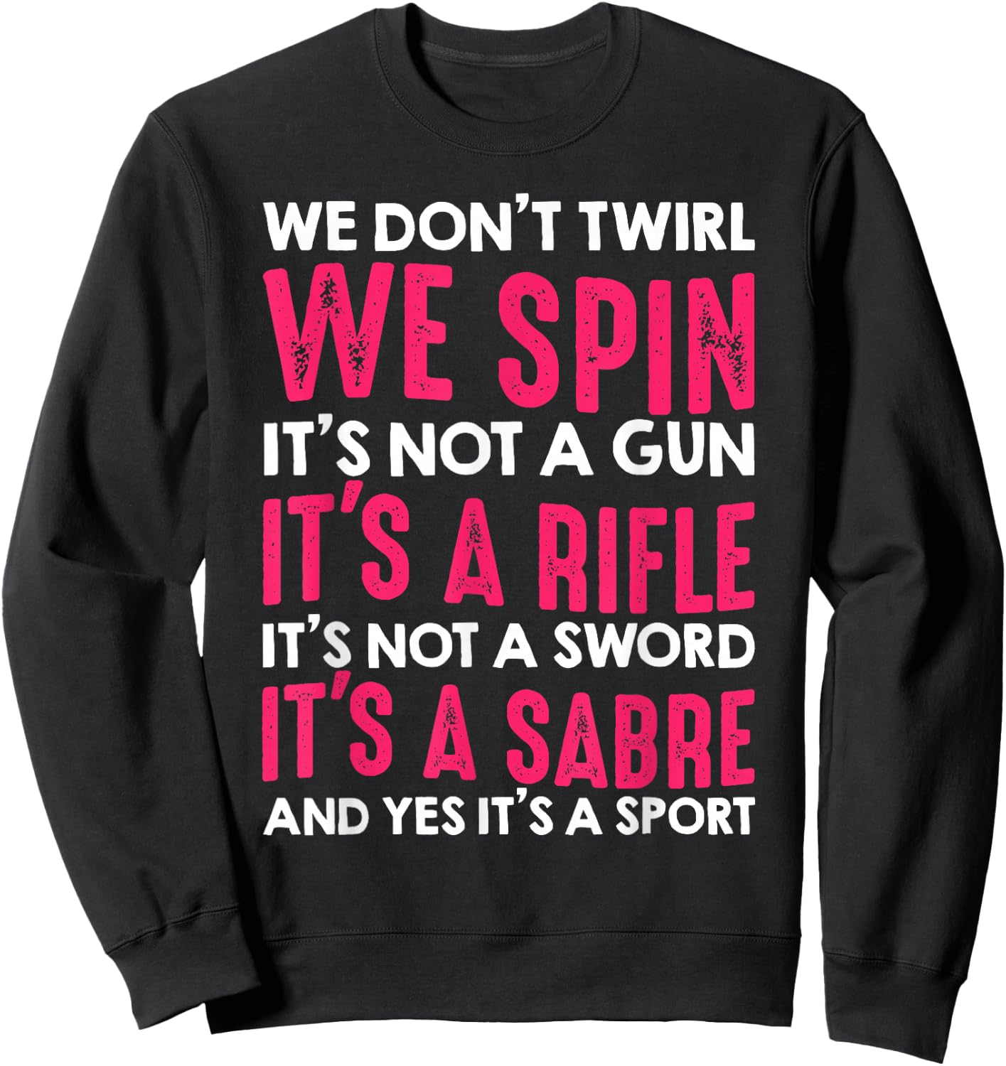 Funny Color Guard Design Women Marching Band Member Sweatshirt - Sweatshirt | Black