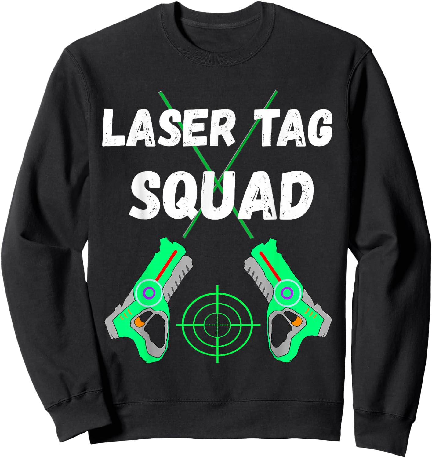 Laser Tag Squad Indoor Lasertag Team Laser Tag Player Shirt Sweatshirt - Sweatshirt | Black