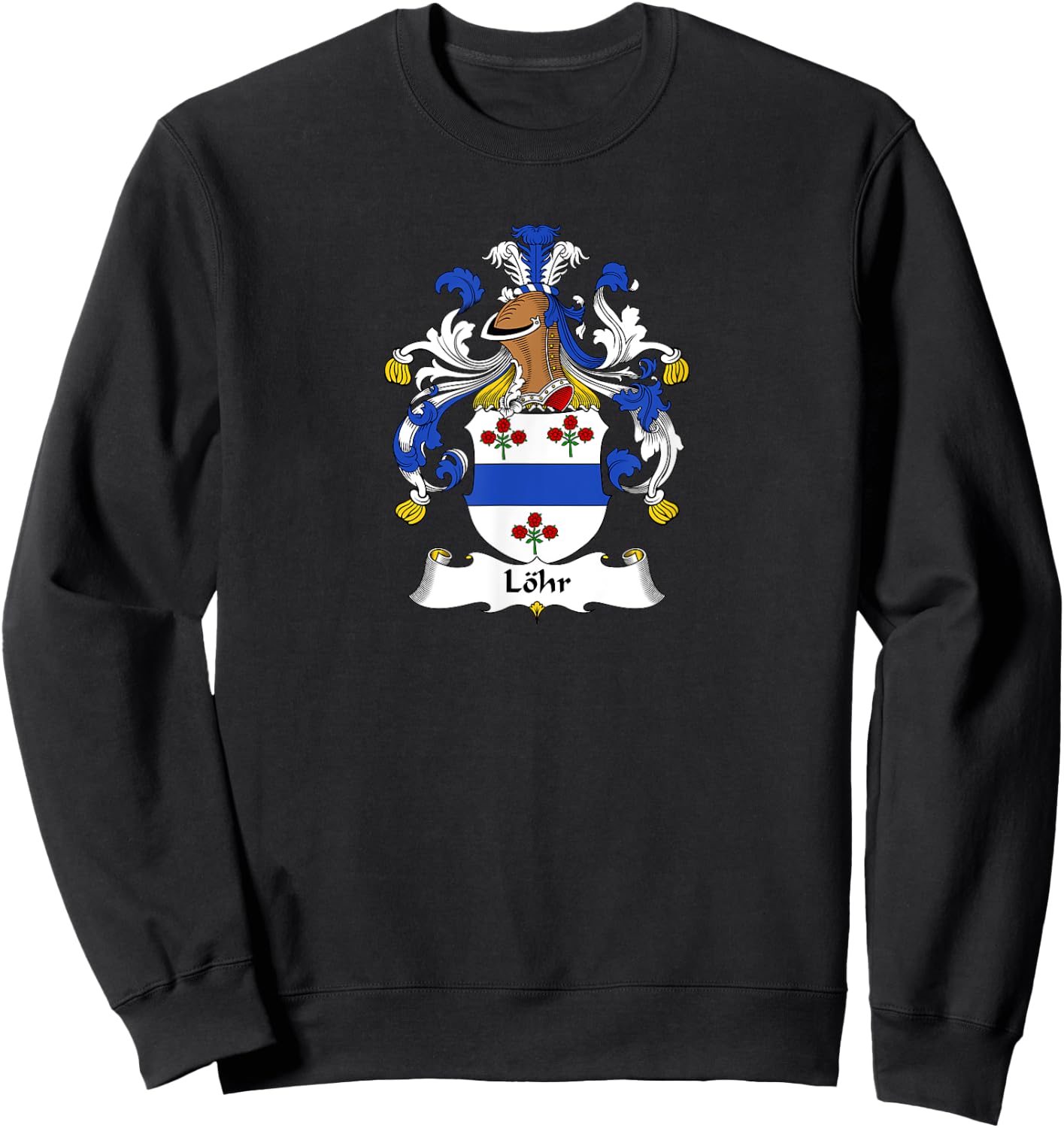 Löhr Coat of Arms - Family Crest Sweatshirt - Sweatshirt | Black