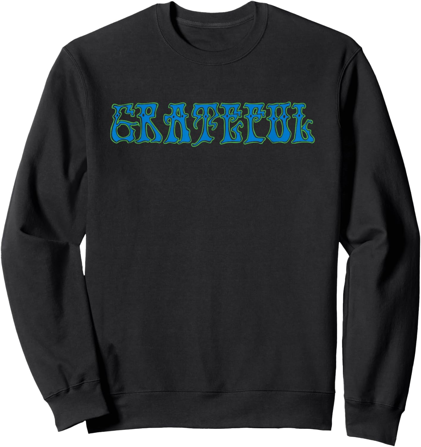 GRATEFUL l Vintage Retro Good Vibes Jam Sweatshirt - Sweatshirt | Black