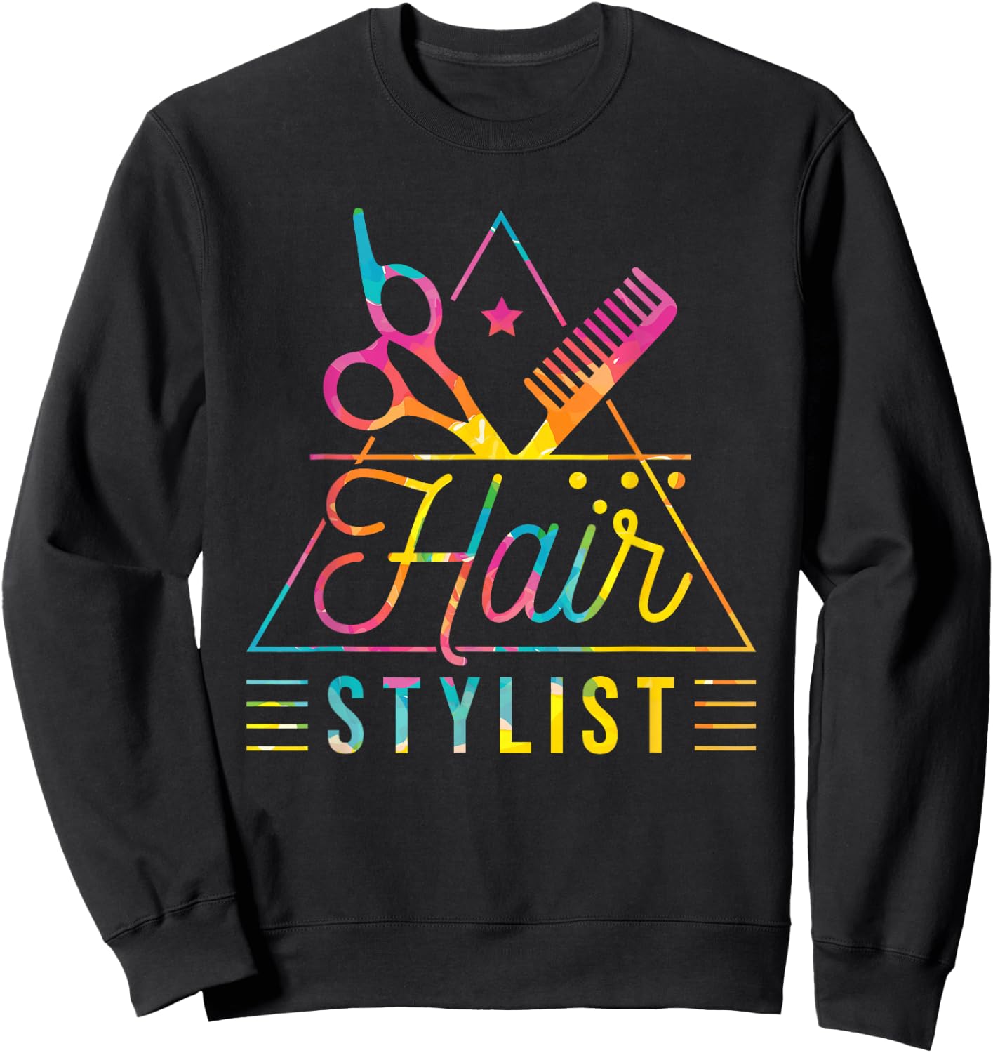 Hair Stylist, Hair Stylist and Hair Styling Sweatshirt - Sweatshirt | Black
