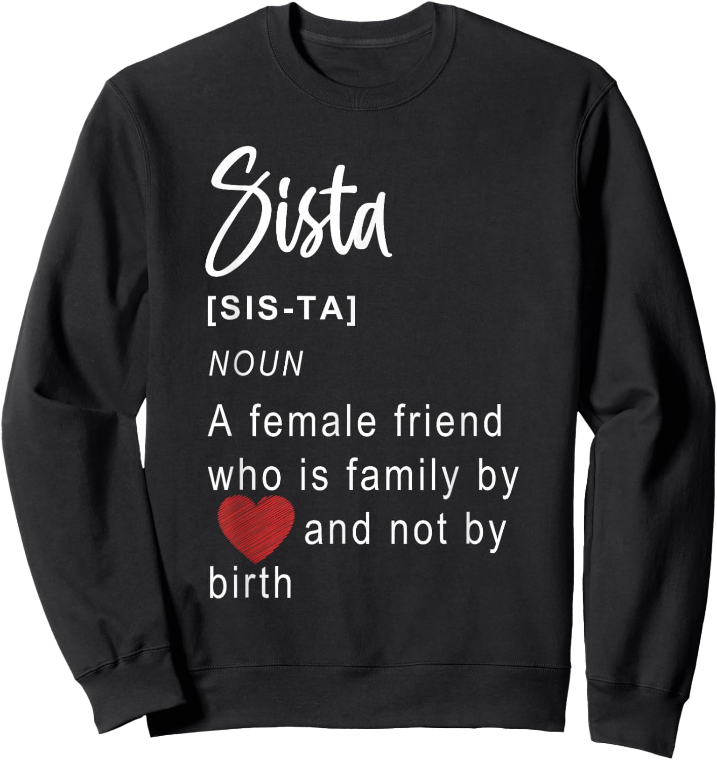 Best Queen Sistas Gifts for Plus Women Sistas Friends Girl Sweatshirt - Sweatshirt | Black