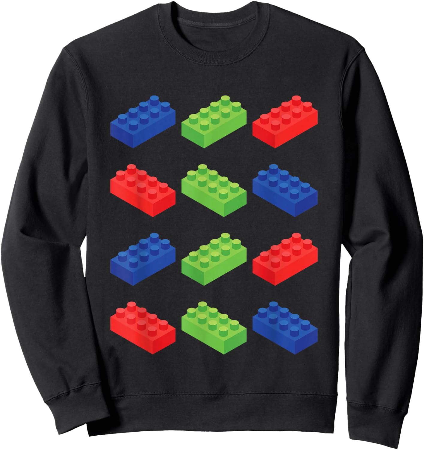 Building Blocks Bricks Master Builder Bricklayer Engineer Sweatshirt - Sweatshirt | Black