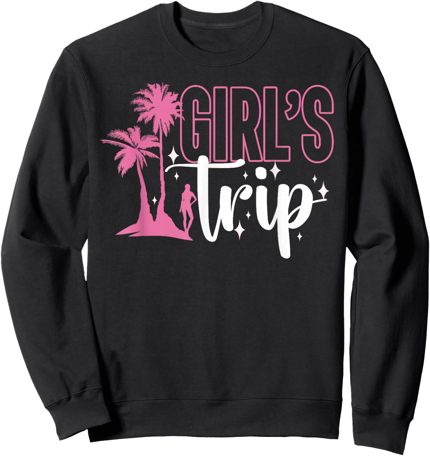 Girl's Trip Girl Cute Friends Girls Trip Sweatshirt - Sweatshirt | Black