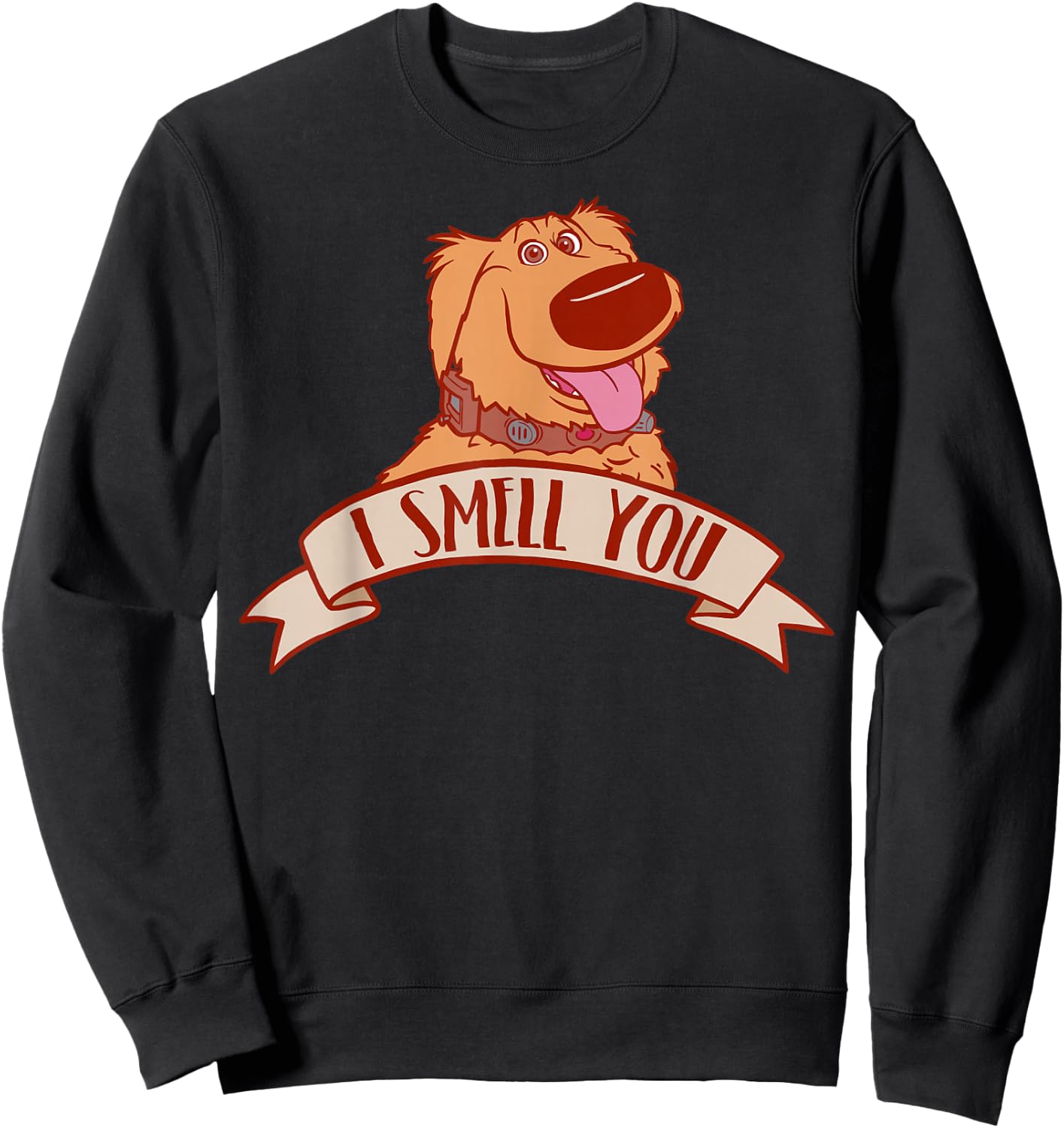 Disney Pixar Up Dug I Smell You Portrait Sweatshirt - Sweatshirt | Black
