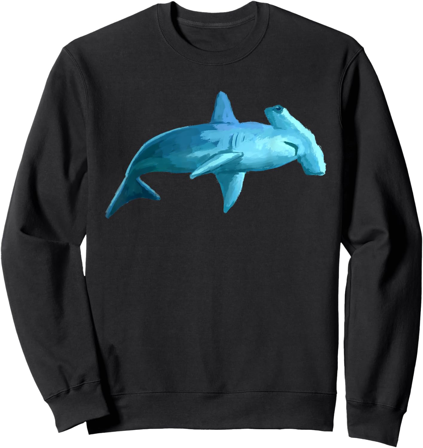 Sphyrna Hammerhead Shark T Shirt Sweatshirt - Sweatshirt | Black