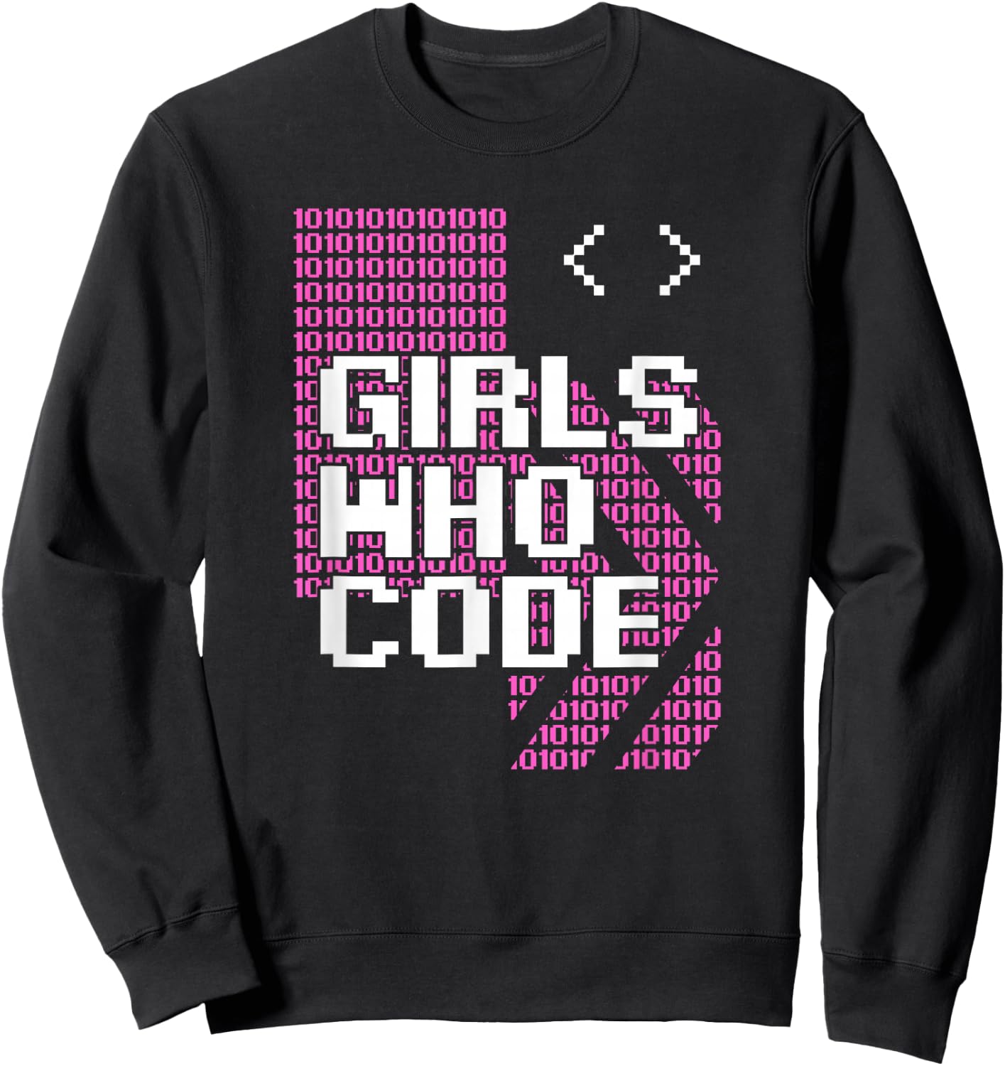 Girl Who Code Programmer Coder Sweatshirt - Sweatshirt | Black