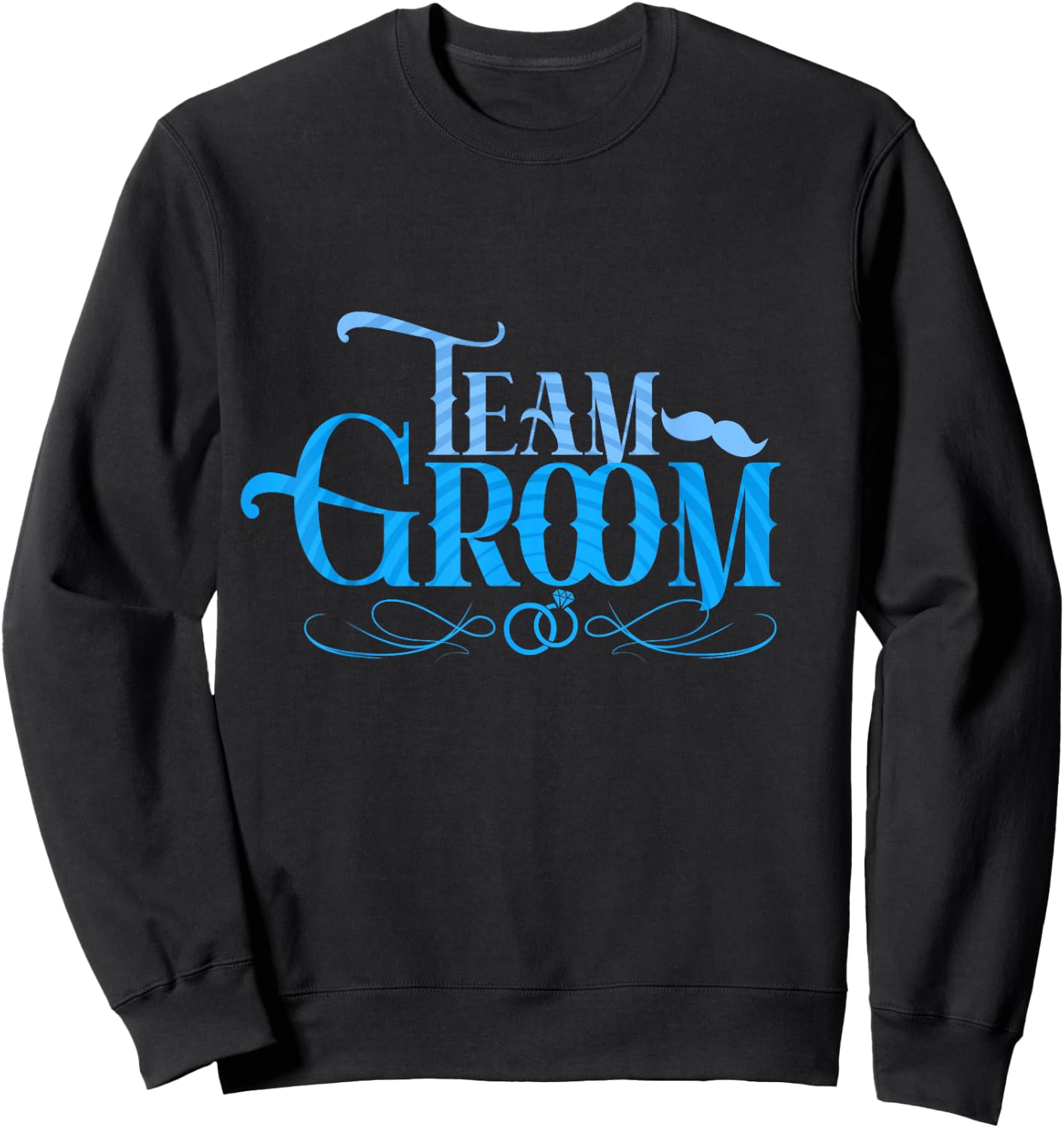 Team Groom Crew Squad Bachelor Party Wedding Sweatshirt - Sweatshirt | Black