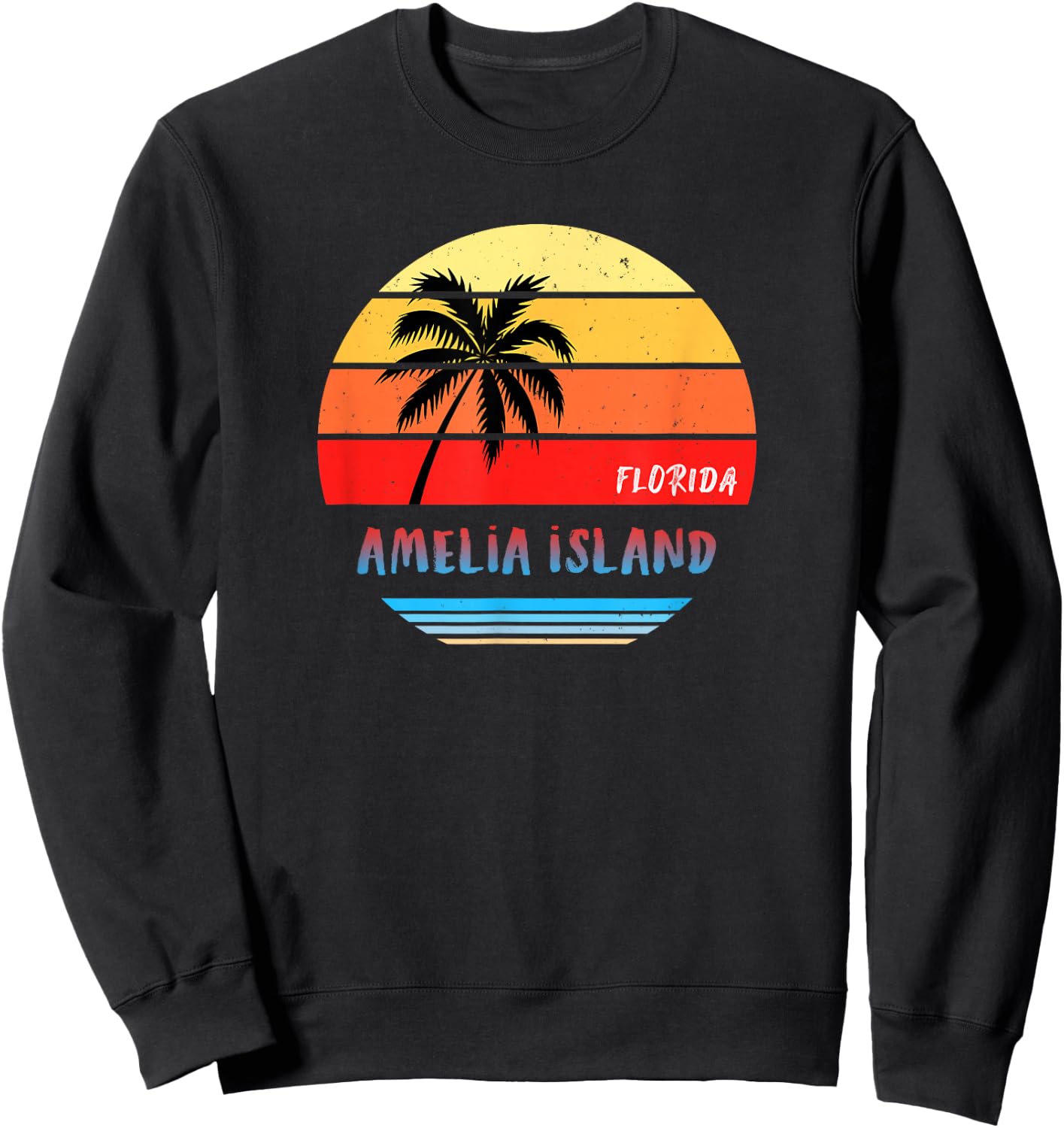 Amelia Island Shirt | Amelia Island Florida Sweatshirt - Sweatshirt | Black