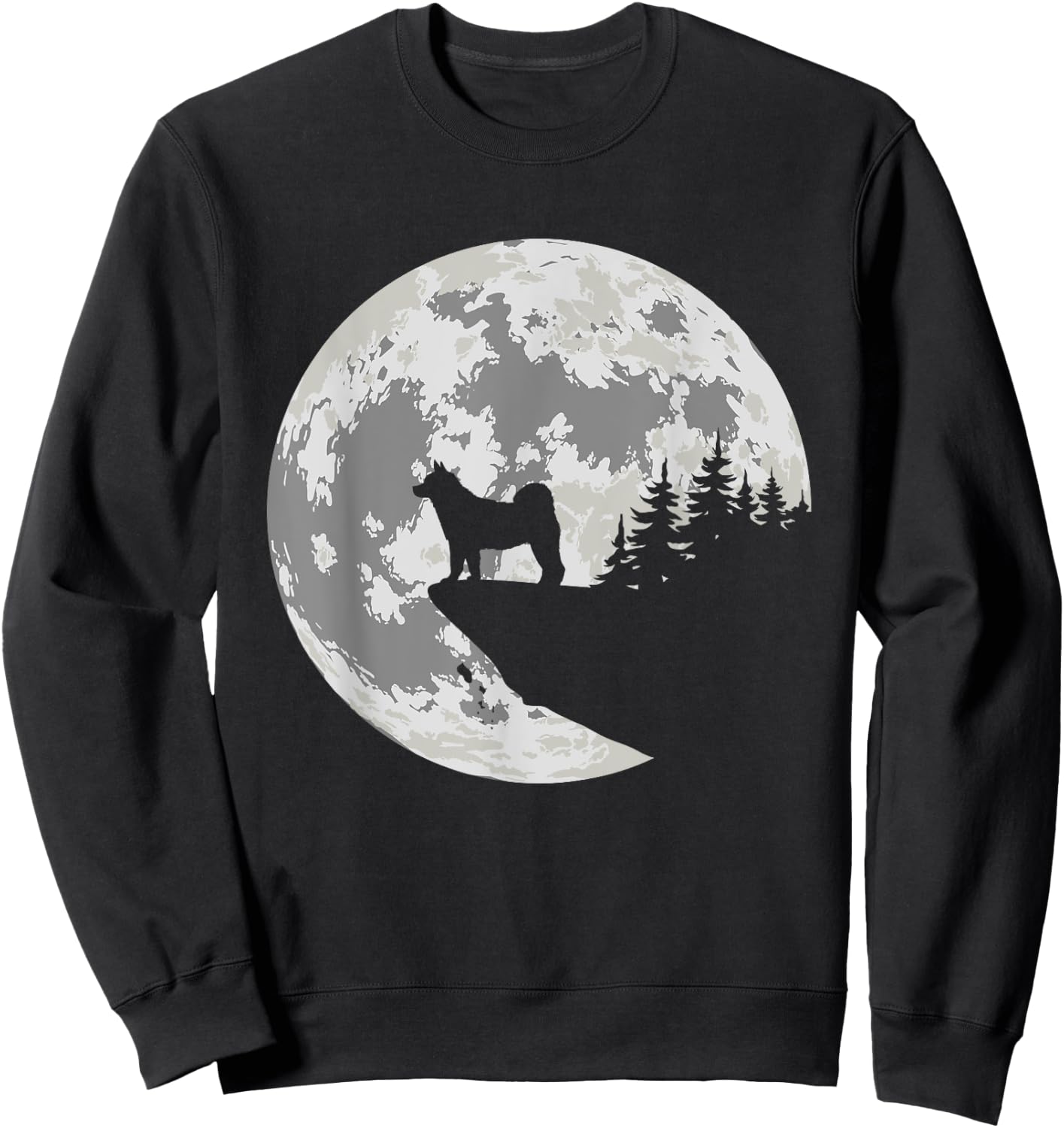 AKITA Dog Halloween Design Apparel Women Kids Sweatshirt - Sweatshirt | Black