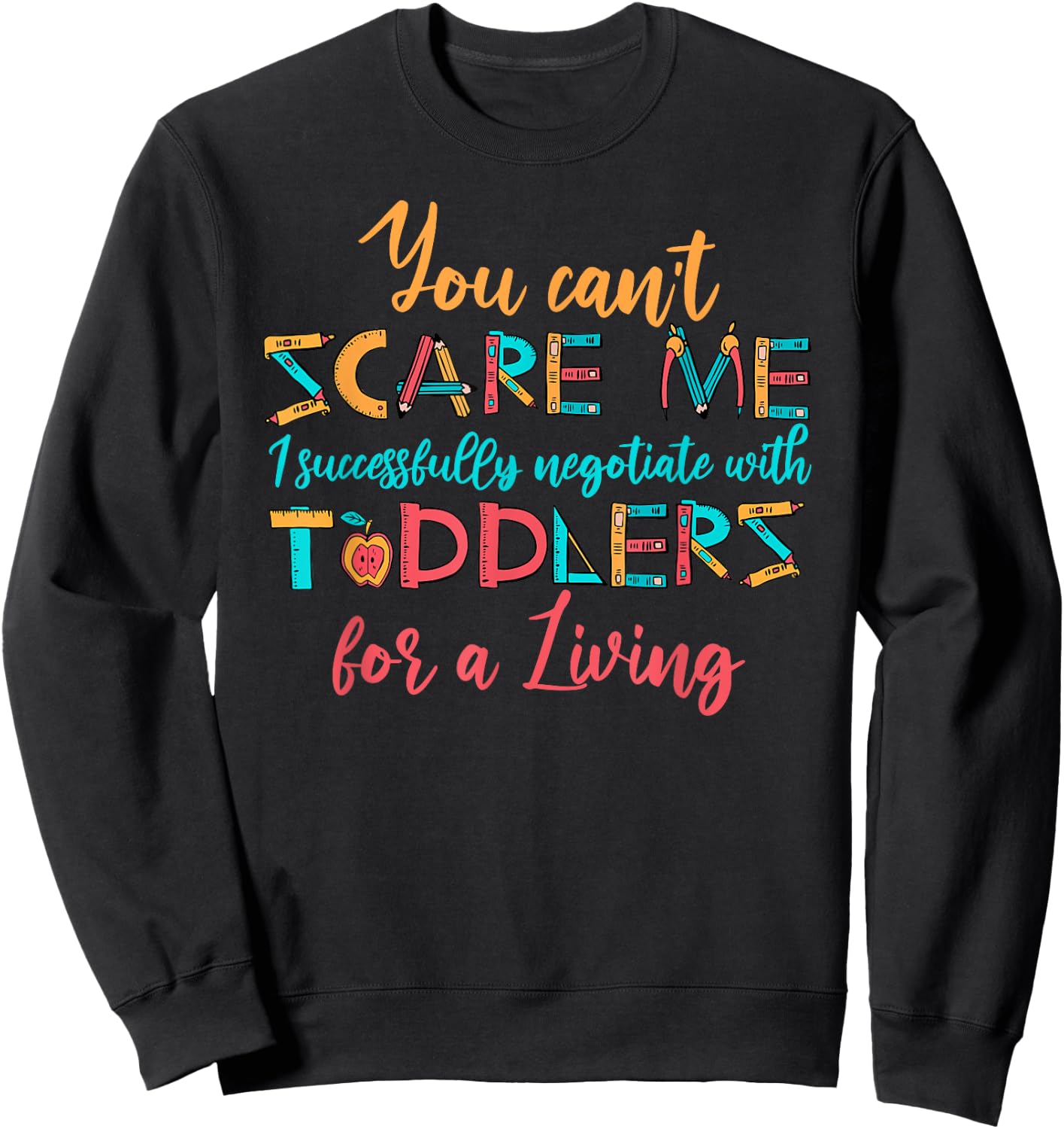 School Provider Child Care - Daycare Teacher Women Sweatshirt - Sweatshirt | Black