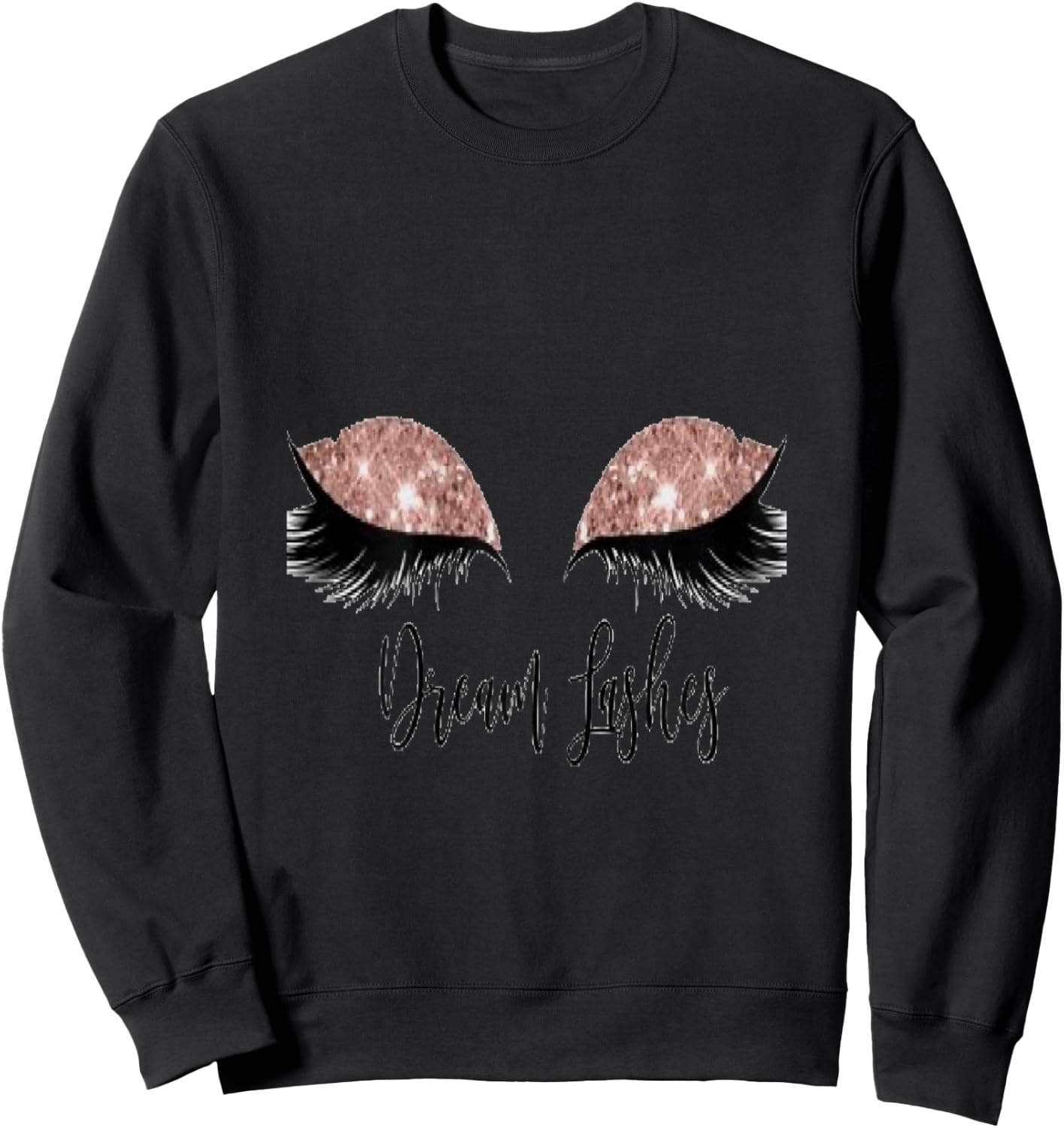 Cute Eyelashes (lash Slayer) Sweatshirt - Sweatshirt | Black
