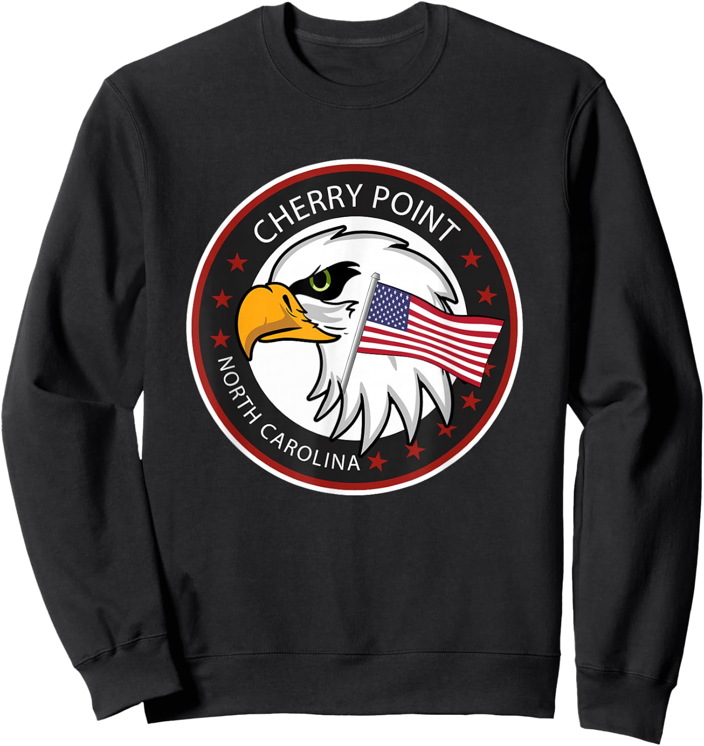 Cherry Point NC North Carolina Sweatshirt - Sweatshirt | Black