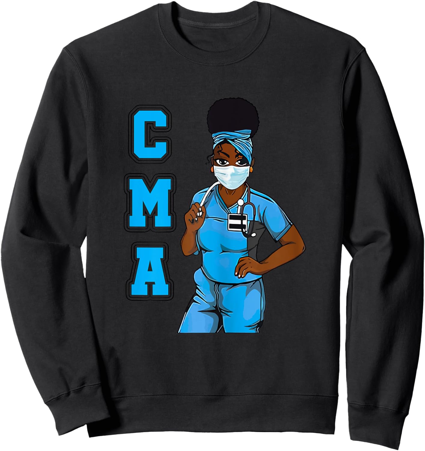 Black-CMA Magic Afro Girl Pride Sweatshirt - Sweatshirt | Black