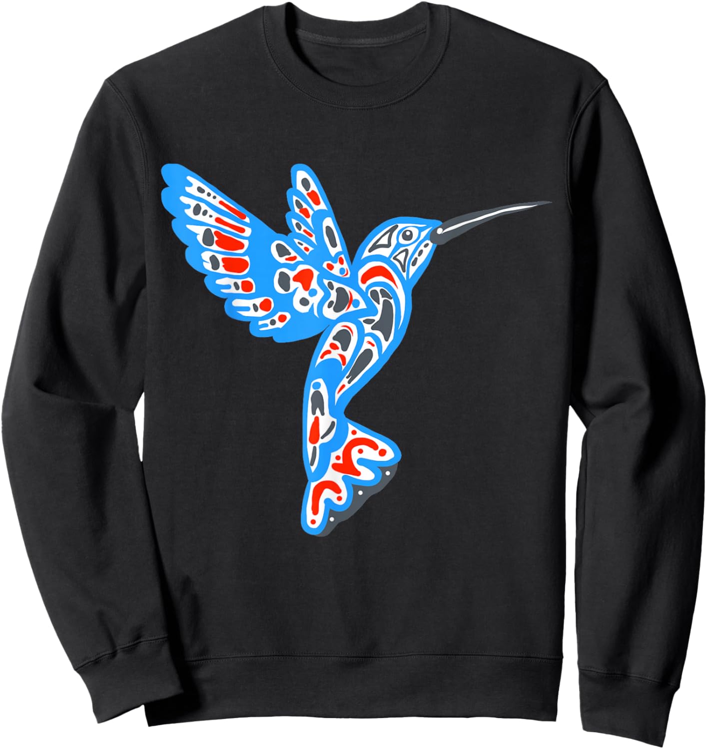 Hummingbird Native American Indian Sweatshirt - Sweatshirt | Black