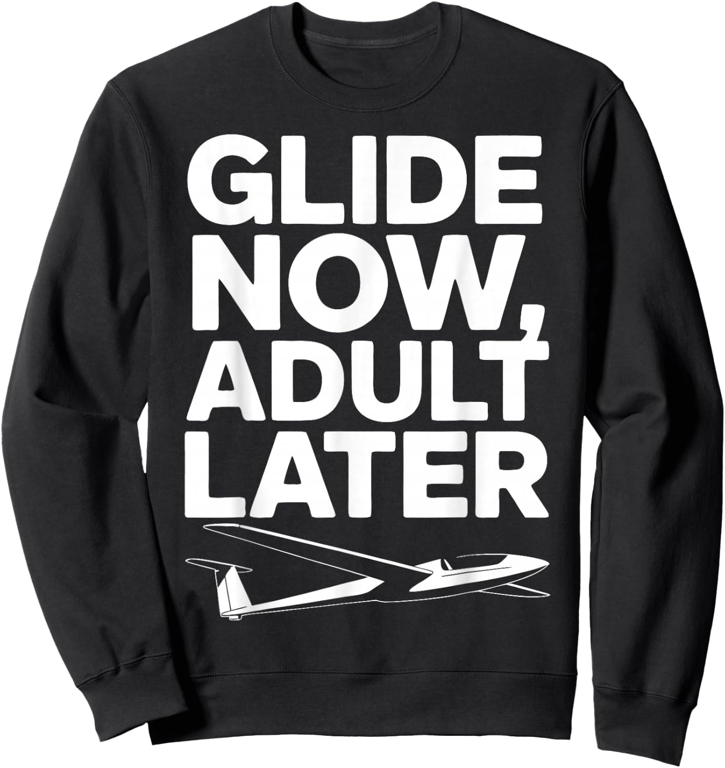 Glider Sailplane Pilot Sailplane Flights Sweatshirt - Sweatshirt | Black