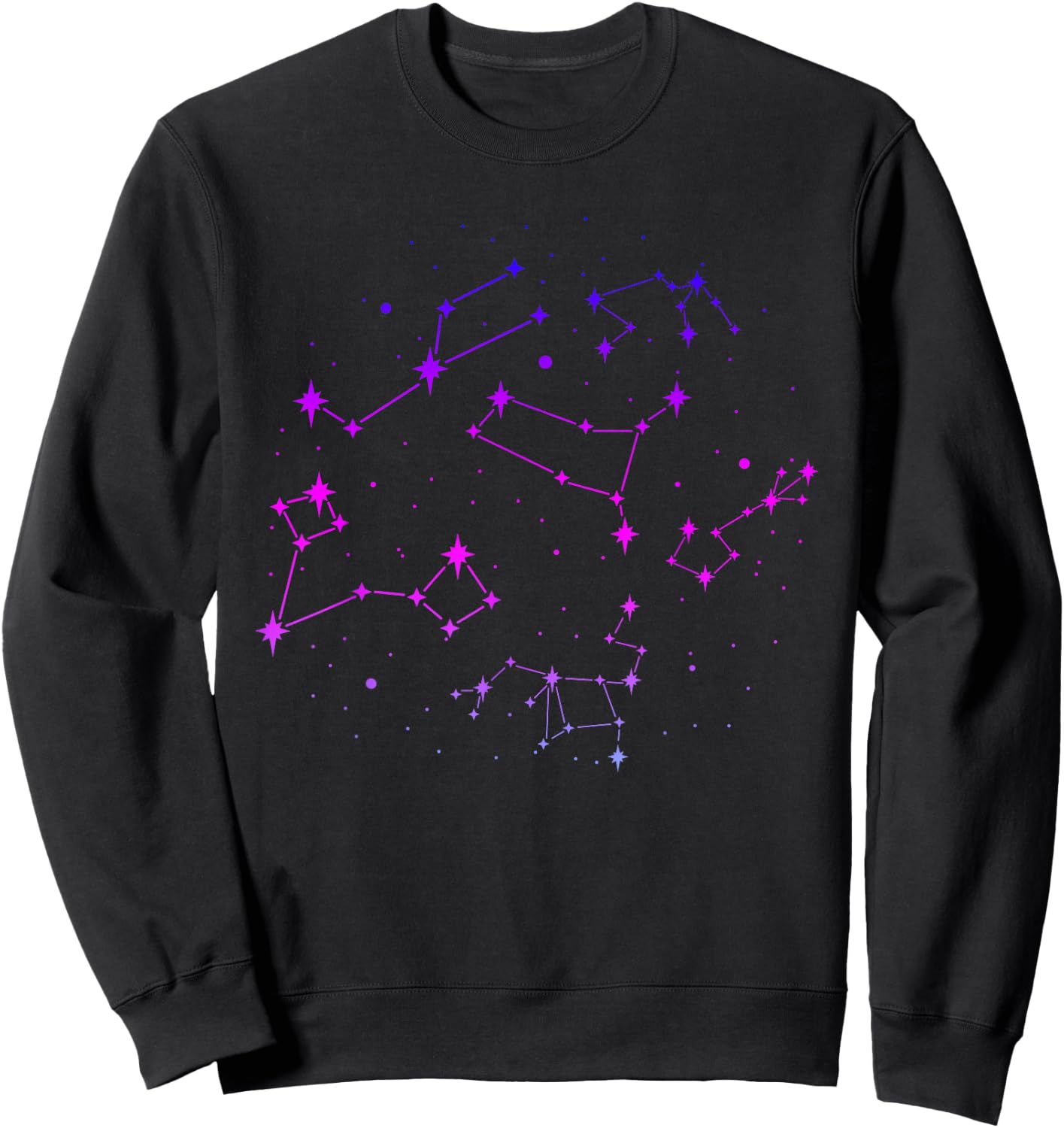 Space Universe Stars Space Constellation Astronomy Sweatshirt - Sweatshirt | Black