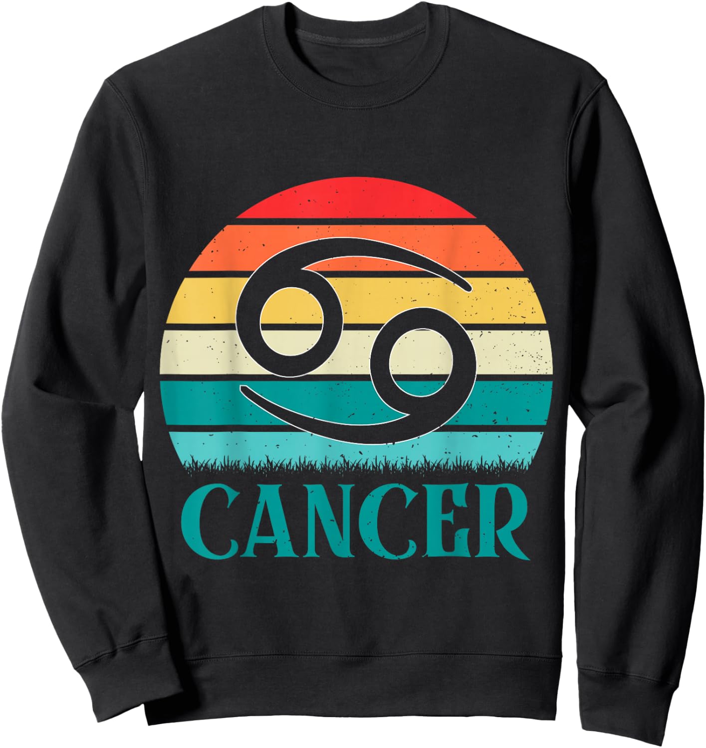 Cancer Sunset Zodiac Sweatshirt - Sweatshirt | Black