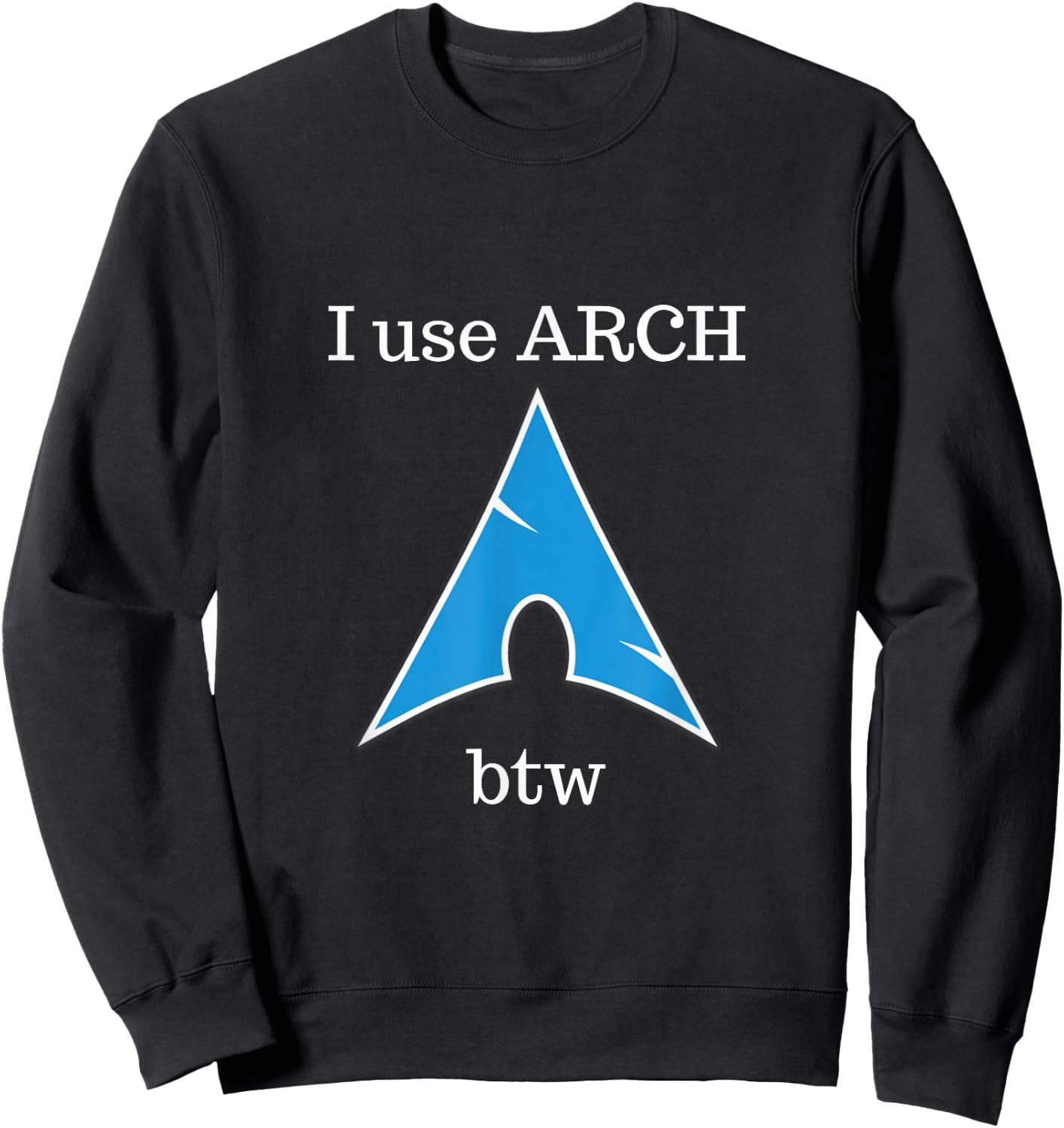 ITafter50 -Adults Black Cotton Blend Sweatshirt - Sweatshirt | Black