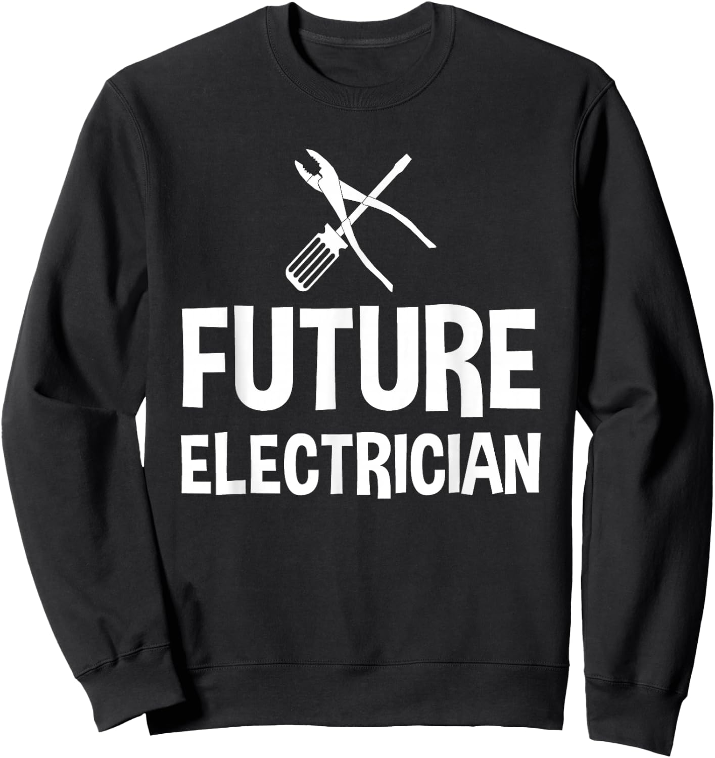 Future Electrician Kids Children Sweatshirt - Sweatshirt | Black