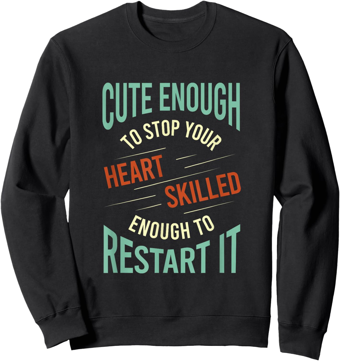 Whyitsme Design Funny Paramedic , Black, Small, Classic Fit, Short Sleeve, Adult Sweatshirt - Sweatshirt | Black