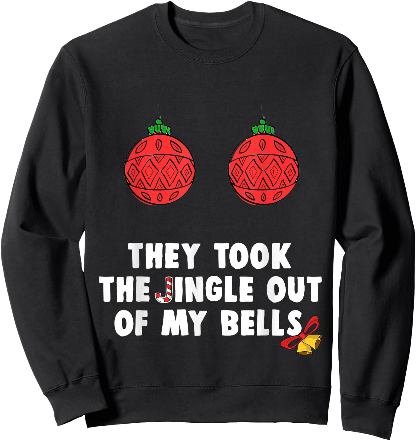 Funny Vasectomy Christmas Surgery Recovery Gift Sweatshirt - Sweatshirt | Black