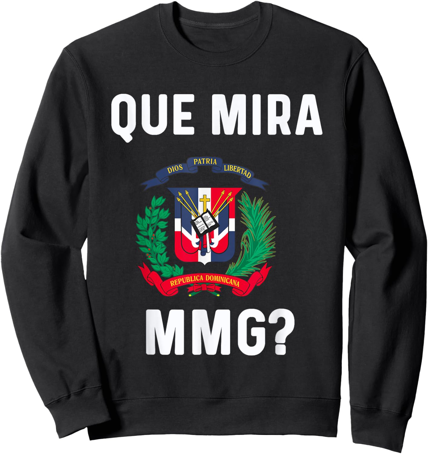 Dominicana Flag RD Dominican Republic Slang RD Quote KLK Sweatshirt - Sweatshirt | Black
