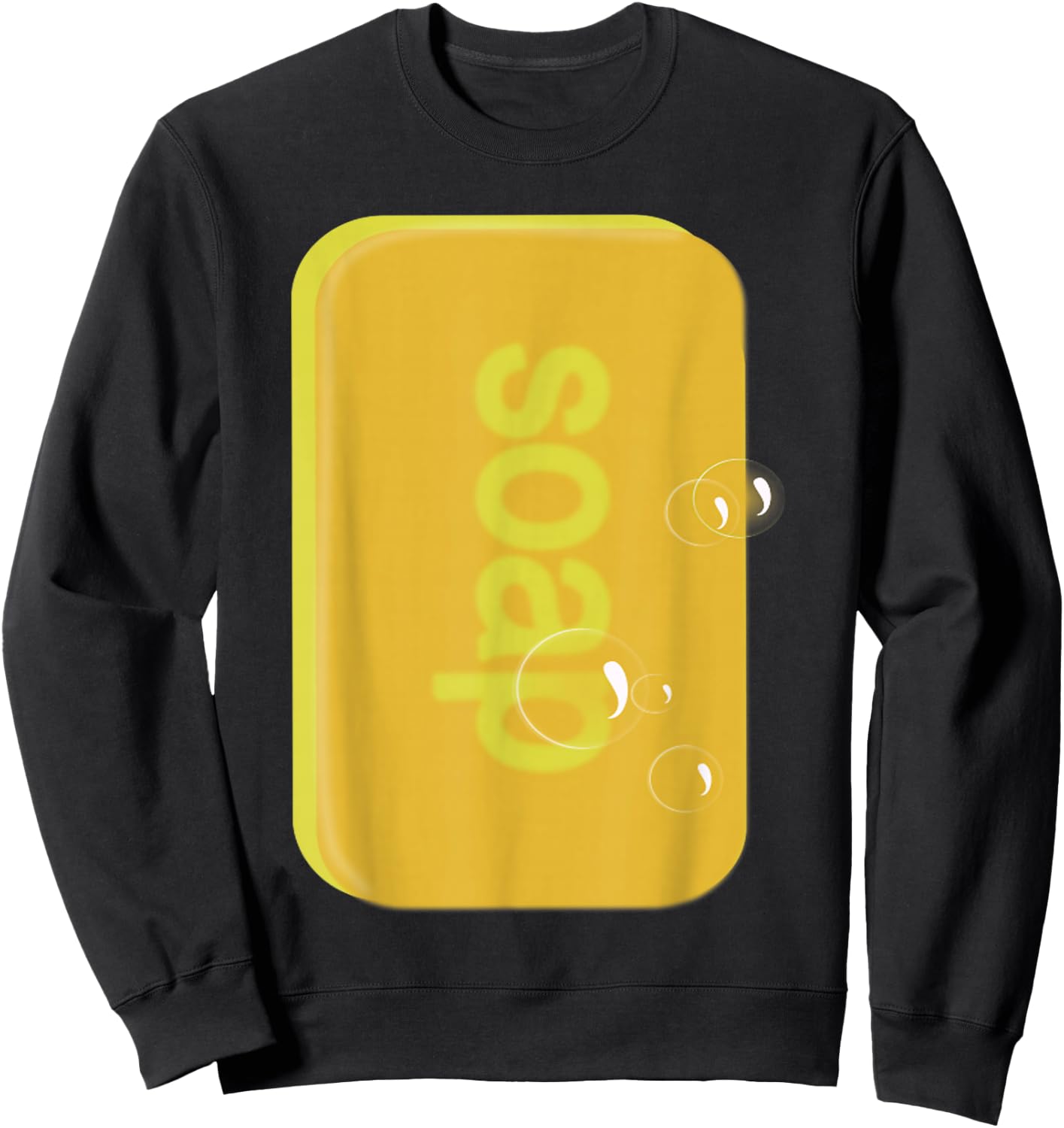 Soap bar Last Minute Funny Halloween Costume Sweatshirt - Sweatshirt | Black