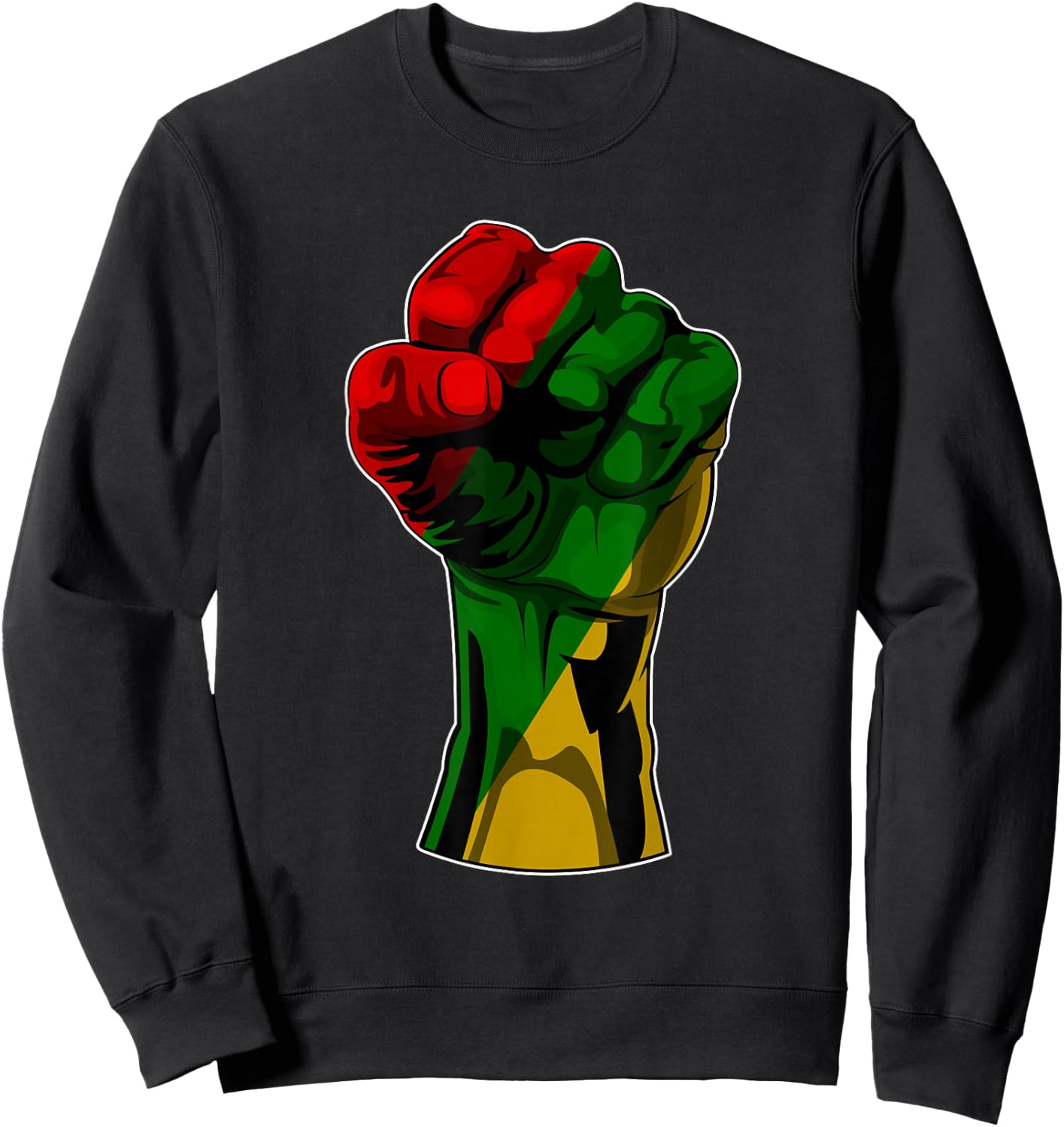 Black History Month Fist Juneteenth Women Men Kids Sweatshirt - Sweatshirt | Black