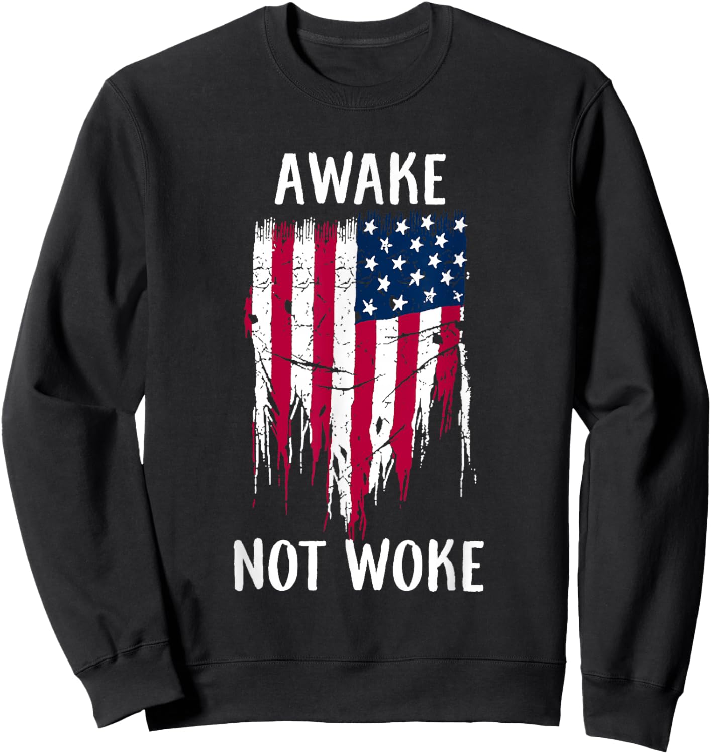 Free Speech Cancel Culture Apparel Awake Not Woke Anti Censorship Cancel Culture Sweatshirt - Sweatshirt | Black
