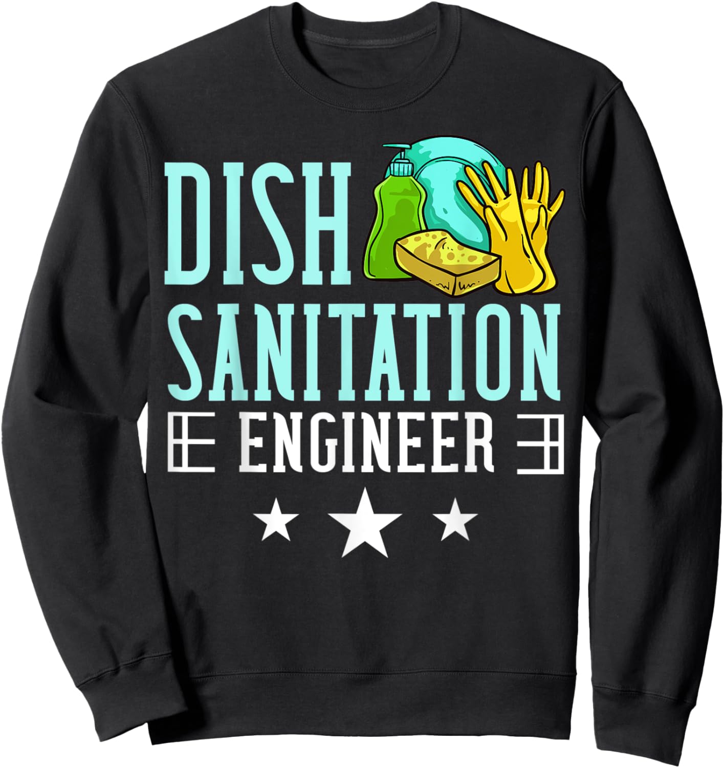 Dishwasher Dishwashing Gift Job Dish Washing Sweatshirt - Sweatshirt | Black