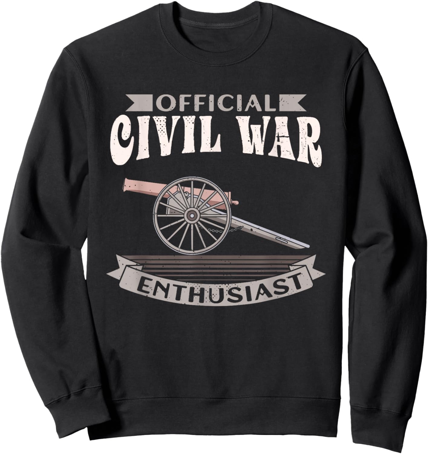 Official Civil War Enthusiast American Lover US Reenactor Sweatshirt - Sweatshirt | Black