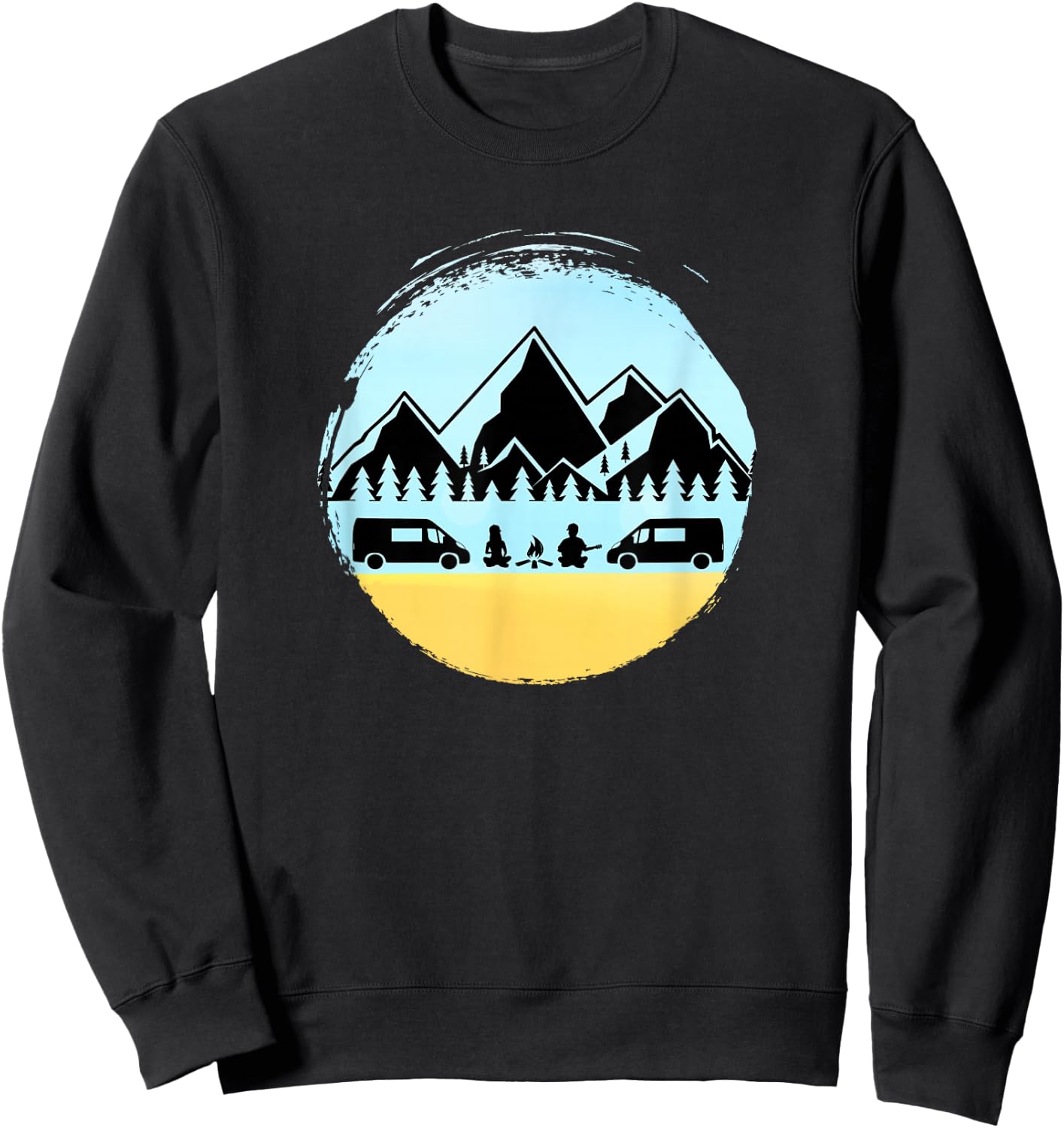 Vanlife Gathering Vanlifers Campervan Sprinter Van Sweatshirt - Sweatshirt | Black