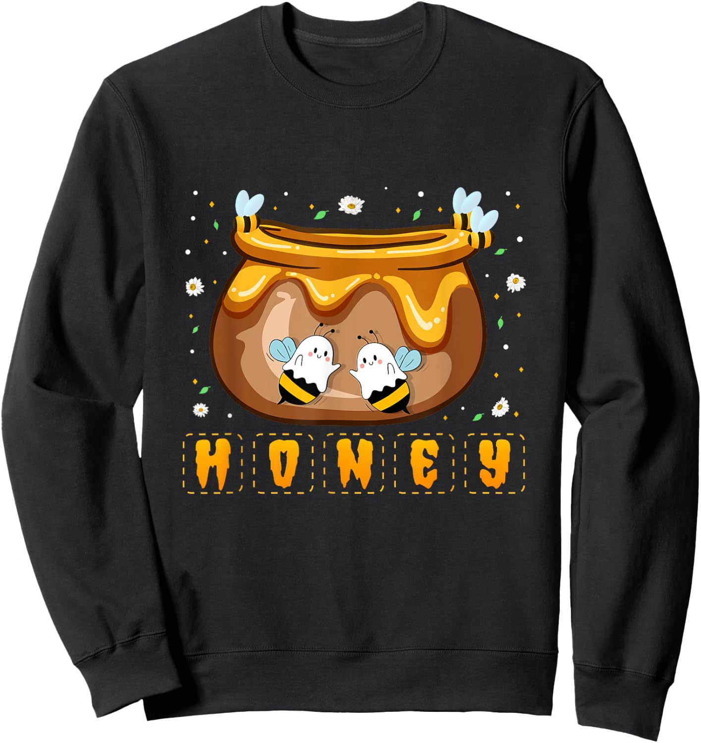 Honey Jar Pot Costume Sweet Halloween Sweatshirt - Sweatshirt | Black