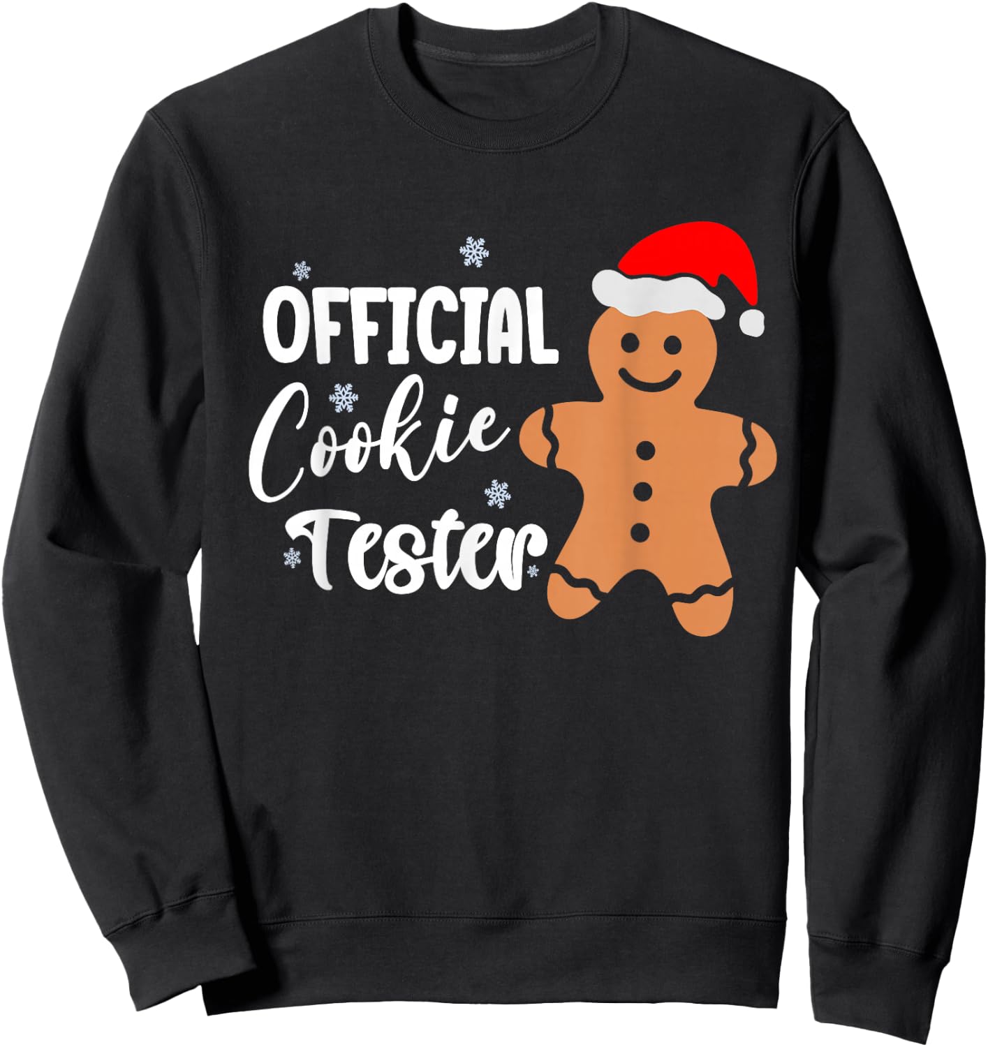 Official Cookie Tester - Christmas baking Men Women Children Sweatshirt - Sweatshirt | Black