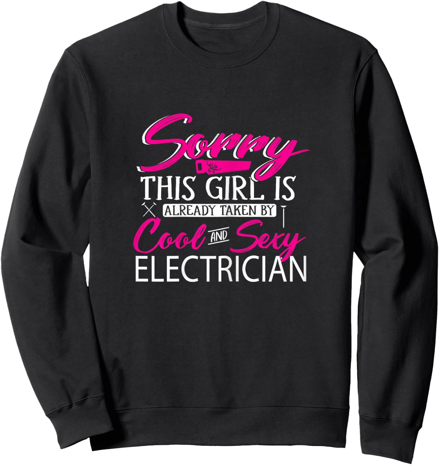 Electrician Girlfriend This Girl Is Takt Sweatshirt - Sweatshirt | Black