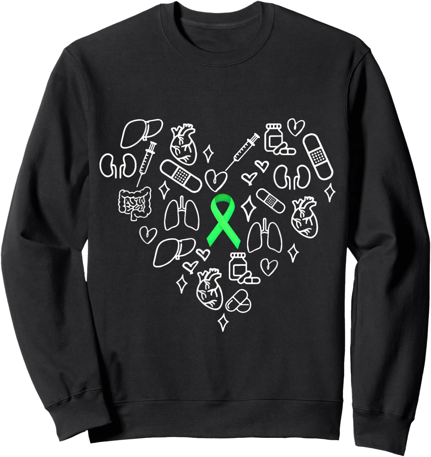 Organ Donation Awareness Sweatshirt - Sweatshirt | Black