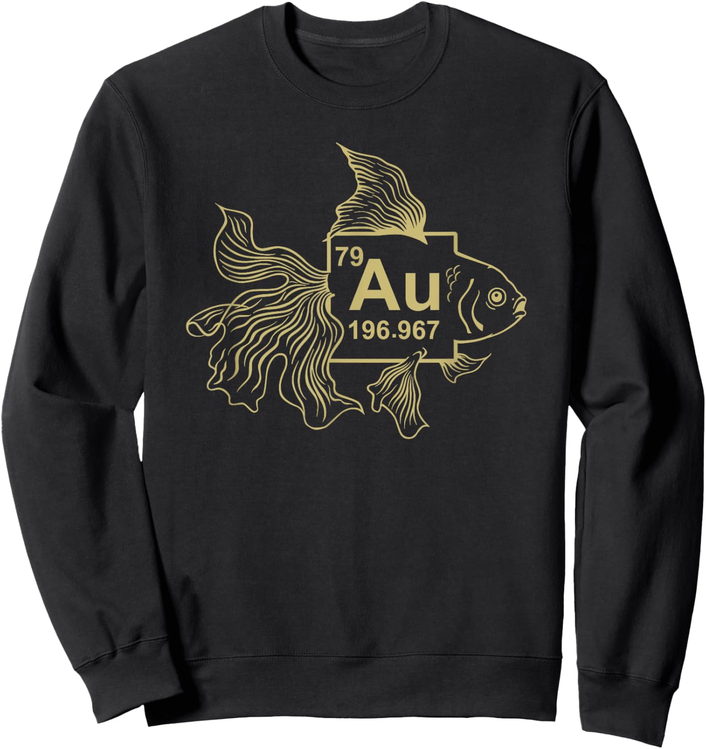 Goldfish Shirt - Gold fish shirt - AU Chemistry Science Sweatshirt - Sweatshirt | Black