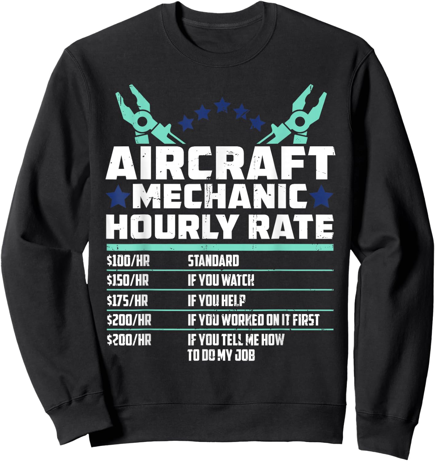 Aeroplane Mechanic Aircraft Construction - Aeroplane Technician Sweatshirt - Sweatshirt | Black