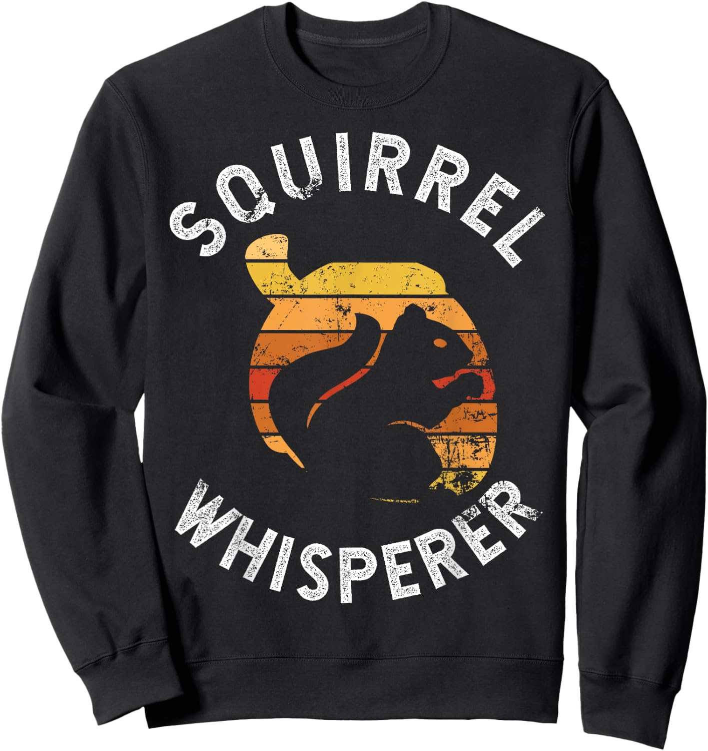 Funny Squirrel Art Women Kids Pet Squirrel Lovers Sweatshirt - Sweatshirt | Black
