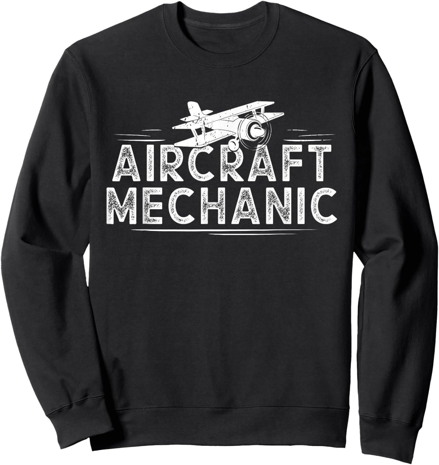 Aircraft Mechanic - Airplane Mechanic Aviation Outfit Gift Sweatshirt - Sweatshirt | Black