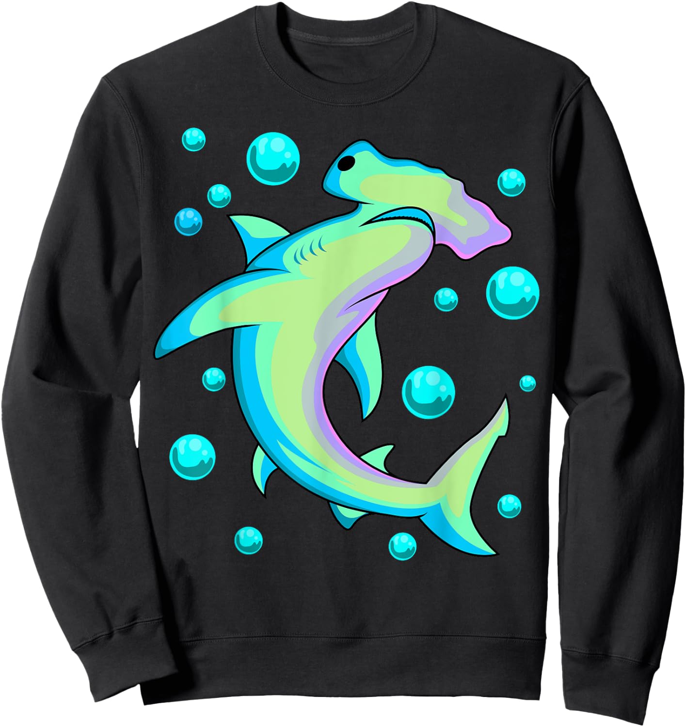 Vintage Hammerhead Shark Sweatshirt - Sweatshirt | Black
